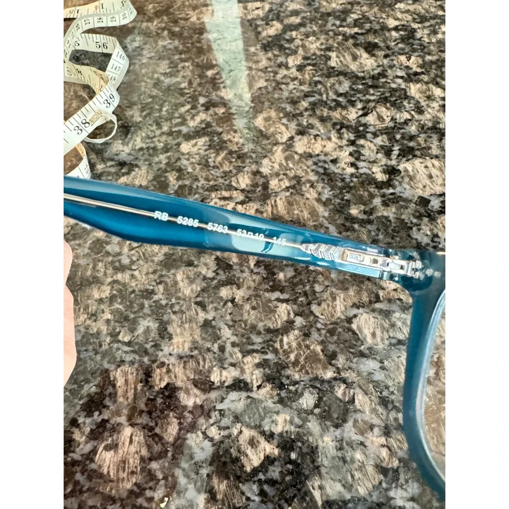 Ray-Ban RB5285‎ 5763 Blue Teal Square Eyeglasses Frames with Case 53-19-145